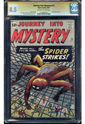 JOURNEY INTO MYSTERY #73 CGC 8.5 SS STAN LEE CGC #1203804018
