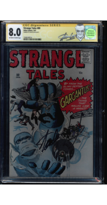 STRANGE TALES #80 CGC 8.0 OWW SIG SERIES STAN LEE SIGNED CGC #1508240014