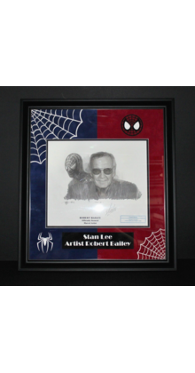 STAN LEE SIGNED SPIDER-MAN ORIGNAL ART "WITH GREAT POWER.." and ROBERT BAILEY
