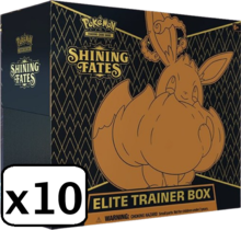 SHINING FATES ~ ELITE TRAINER BOX ETB 10 BOX CASE