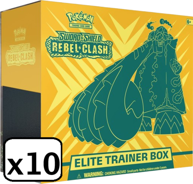 REBEL CLASH ~ POKEMON ETB ELITE TRAINER BOX CASE