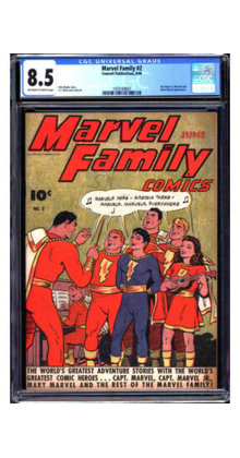 MARVEL FAMILY #2 CGC 8.5 OWW THE THREE LT. MARVELS AND UNCLE MARVEL #1970169007