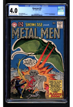SHOWCASE #37 CGC 4.0 OWW 1ST APPEARANCE OF THE METAL MEN CGC #2037502011