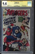 AVENGERS # 4 CGC 9.4 SS STAN LEE SIGNED HIGHEST CGC GRADED #1250785001