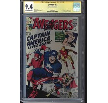 AVENGERS # 4 CGC 9.4 SS STAN LEE SIGNED HIGHEST CGC GRADED #1250785001