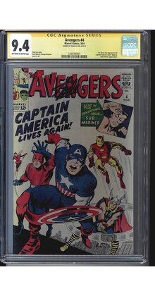 AVENGERS # 4 CGC 9.4 SS STAN LEE SIGNED HIGHEST CGC GRADED #1250785001