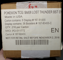 POKEMON LOST THUNDER ~ BOOSTER 6 BOX CASE