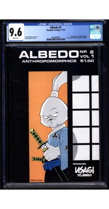 ALBEDO #2 CGC 9.6 WHITE PAGES