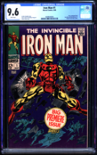 IRON MAN #1 CGC 9.6 WHITE KEY ISSUE ORIGIN OF IRON MAN RETOLD CGC #4649640004