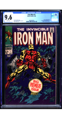 IRON MAN #1 CGC 9.6 WHITE PAGES