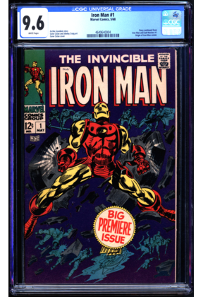 IRON MAN #1 CGC 9.6 WHITE PAGES