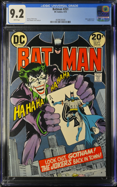 BATMAN #251 CGC 9.2 WHITE PAGES CGC #4649638008