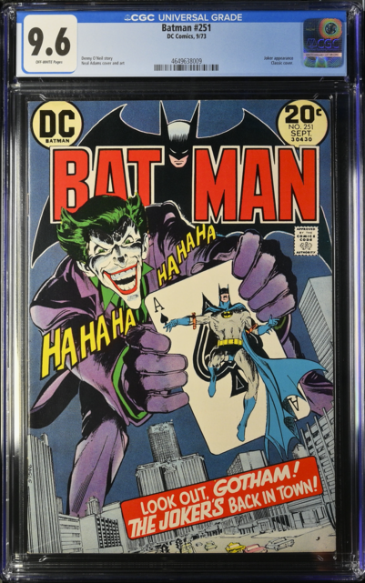 BATMAN #251 CGC 9.6 WHITE PAGES CGC#4649638009