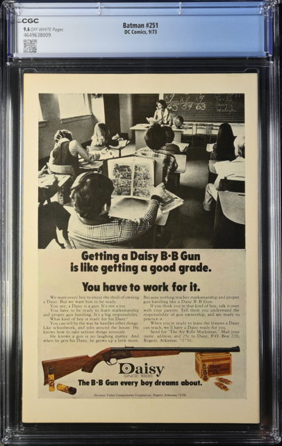 BATMAN #251 CGC 9.6 WHITE PAGES CGC#4649638009