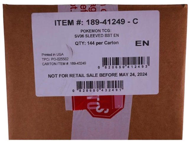 SV06 SCARLET AND VIOLET TWILIGHT MASQUERADE SLEEVED BOOSTER CASE  (2024) (144 packs)