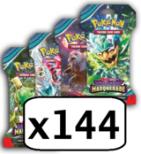 SV06 SCARLET AND VIOLET TWILIGHT MASQUERADE SLEEVED BOOSTER CASE  (2024) (144 packs)