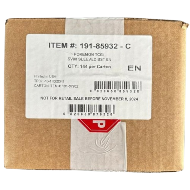 SV08 SCARLET AND VIOLET SURGING SPARKS SLEEVED BOOSTER CASE (2024)