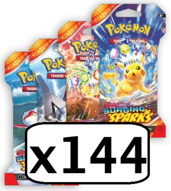 SV08 SCARLET AND VIOLET SURGING SPARKS SLEEVED BOOSTER CASE (2024)