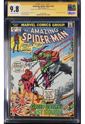 AMAZING SPIDER-MAN #122 GC 9.8 SS 2X's  GERRY CONRAY THOMAS 1 OF 1 #4644044002