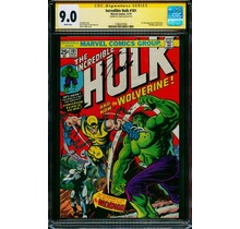 INCRINCREDIBLE HULK #181 CGC 8.0 OWW PERFECT SIG CUSTOM HOLDER CGC #4644694008EDIBLE HULK #181 CGC 9.0 WHITE SS STAN LEE SIGNED CGC #1596241004 - Copy