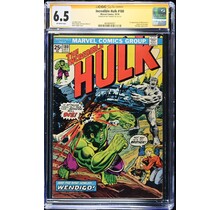 HULK #180 CGC 6.5 SS ROY THOMAS SIGNED WOLVERINE'S CO-CREATOR CGC #4644694007