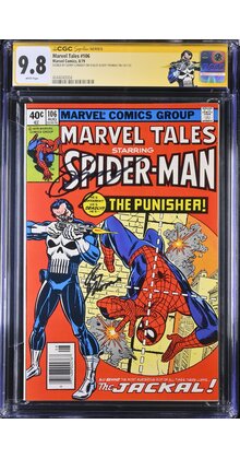 MARVEL TALES #106 CGC 9.8 WHITE PAGES 2X SS 1 OF ONLY 4 9.8 SS #4644040004