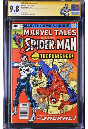 MARVEL TALES #106 CGC 9.8 WHITE PAGES 2X SS 1 OF ONLY 4 9.8 SS #4644040004