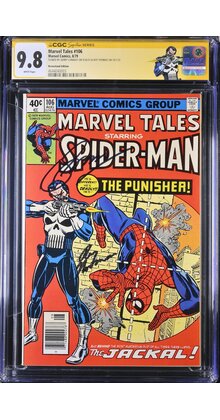 MARVEL TALES #106 CGC 9.8 WHITE PAGES 2X SS THE ONLY 9.8 SS NEWSSTAND 4644040003
