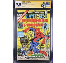 GIANT-SIZED SPIDER-MAN #4 CGC 9.8 WHITE 1 OF ONLY 2 9.8 DOUBLE-SIGNED 2828834005