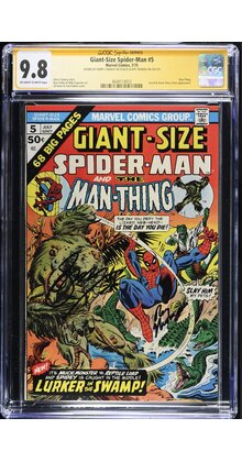 GIANT-SIZED SPIDER-MAN #5 CGC 9.8 OWW ONLY DOUBLE-SIGNED COPY SS CGC #4644114012
