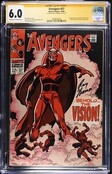 AVENGERS #57 CGC 6.0 OWW 1ST APP SILVER AGE VISION SS ROY THOMAS #2828826003