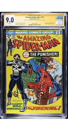 AMAZING SPIDER-MAN #129 CGC 9.0 SS THOMAS, CONWAY 1ST APP PUNISHER #4644114001