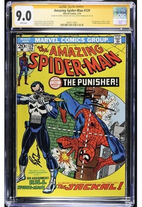 AMAZING SPIDER-MAN #129 CGC 9.0 SS THOMAS, CONWAY 1ST APP PUNISHER #4644114001