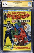AMAZING SPIDER-MAN #129 CGC 7.5 SS THOMAS ,CONWAY 1ST APP PUNISHER 4644114002