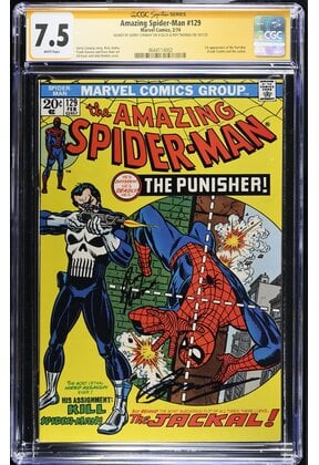 AMAZING SPIDER-MAN #129 CGC 7.5 SS THOMAS ,CONWAY 1ST APP PUNISHER 4644114002