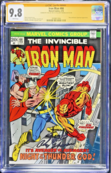 IRON MAN #66 CGC 9.8 WHITE SS 2X's STAN LEE, R THOMAS HIGHEST GRADED 2828857004