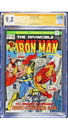 IRON MAN #66 CGC 9.8 WHITE SS 2X's STAN LEE, R THOMAS HIGHEST GRADED 2828857004