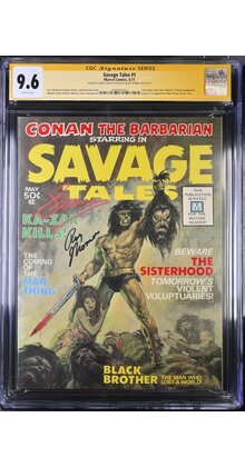 SAVAGE TALES #1 CGC 9.6 WHITE SS 2Xs CONWAY, THOMAS 2 KILLER SIGS #4644581001