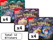 SV4.5 SCARLET AND VIOLET PALDEAN FATES TECH STICKER COLLECTION 3 PACK BLISTER CASE