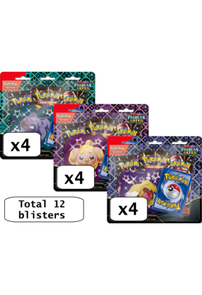 PALDEAN FATES ~ TECH STICKER 3 PACK BLISTER CASE