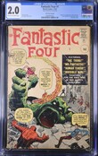FANTASTIC FOUR #1 CGC 2.0 UK PRICE VARIANT ULTRA RARE ONLY 48 EXIST #4660800002