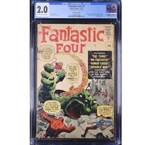 FANTASTIC FOUR #1 CGC 2.0 UK PRICE VARIANT ULTRA RARE ONLY 48 EXIST #4660800002