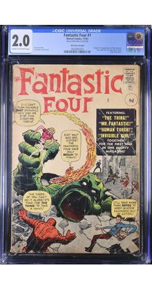 FANTASTIC FOUR #1 CGC 2.0 UK PRICE VARIANT ULTRA RARE ONLY 48 EXIST #4660800002