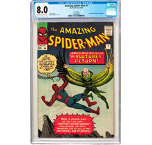 AMAZING SPIDER-MAN #7 CGC 8.0 OWW UK PRICE VARIANT CGC #1292896001