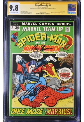 MARVEL TEAM-UP #3 CGC 9.8 SS CONWAY THOMAS ONLY 1 ON CENSUS 2X SS #4644040002