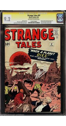 STRANGE TALES #97 CGC 9.2 SS STAN LEE PRE-AF15 AUNT MAY UNCLE BEN #1234719001