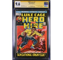 HERO FOR HIRE #1 CGC 9.6 1ST CAGE SS ROY THOMAS SINGLE HIGHEST GRADED 4644623001