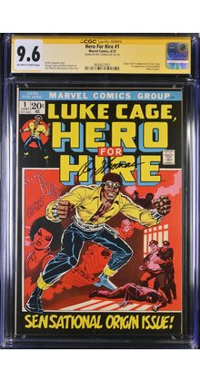 HERO FOR HIRE #1 CGC 9.6 1ST CAGE SS ROY THOMAS SINGLE HIGHEST GRADED 4644623001