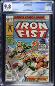 IRON FIST #14 CGC 9.8 WHITE 1ST SABRETOOTH ORIGINAL OWNER COPY #4649635016