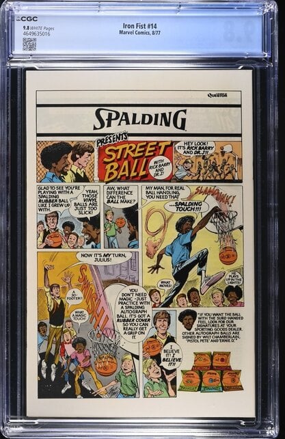 IRON FIST #14 CGC 9.8 WHITE 1ST SABRETOOTH ORIGINAL OWNER COPY #4649635016